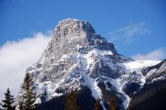 05 The Three Sisters Charity Peak From Trans Canada Highway Near Canmore.jpg
